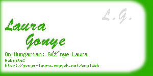 laura gonye business card